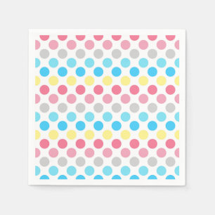 Servilleta De Papel Negrita Bandera Orgullo de Género Colores Polkadot