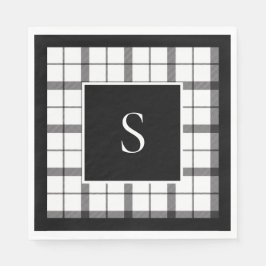 Servilleta De Papel Negro, blanco, revestido, clásico, Moda, moderno