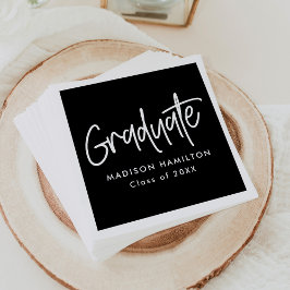 Servilleta De Papel Negro | Graduación del guión de la adormidera