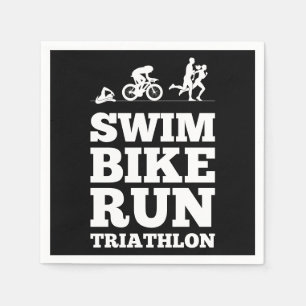 Servilleta De Papel Negro ・ Motivación de triatlón en bicicleta de nat