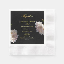 Servilleta De Papel Negro Y Oro | Servilletas de papel