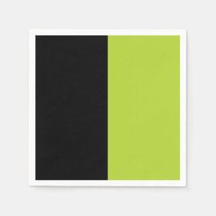 Servilleta De Papel Negro y verde neón