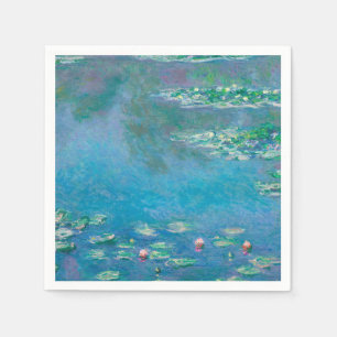 Servilleta De Papel Nenúfares por Claude Monet Pintura de Arte Fino
