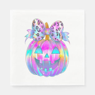 Servilleta De Papel Neon Coquette Halloween