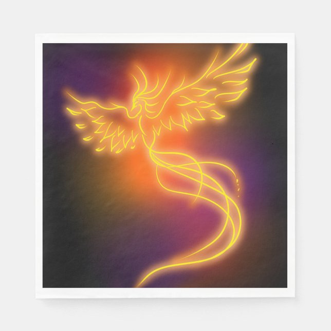 Servilleta De Papel Neon Phoenix (Anverso)