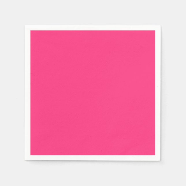 Servilleta De Papel Neon Pink Standard Cocktail Paper (Anverso)