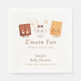 Servilleta De Papel Neutral Whimsical S'more Fun Baby Shower