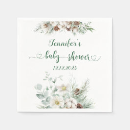 Servilleta De Papel Nevergreen elegante ducha neutra para bebés