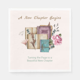 Servilleta De Papel New Chapter Begins Floral New Beginnings