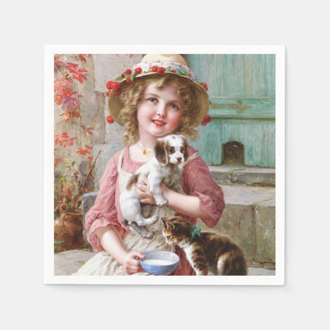 Servilleta De Papel New Friends - Emile Vernon  (Anverso)