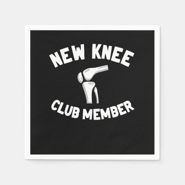 Servilleta De Papel New Knee Club Member Knee Replacement Surgery (Anverso)