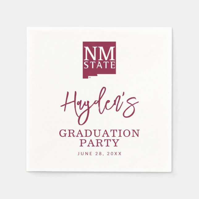 Servilleta De Papel New Mexico State University Graduation (Anverso)