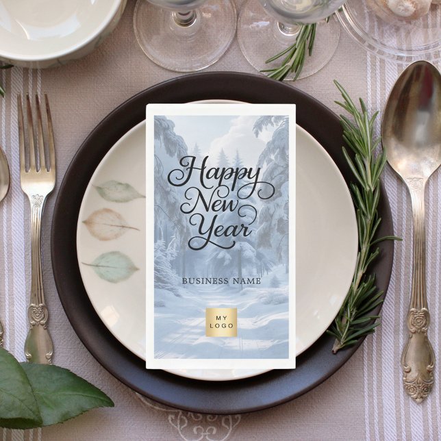 Servilleta De Papel New Year winter wonderland business logo (Subido por el creador)