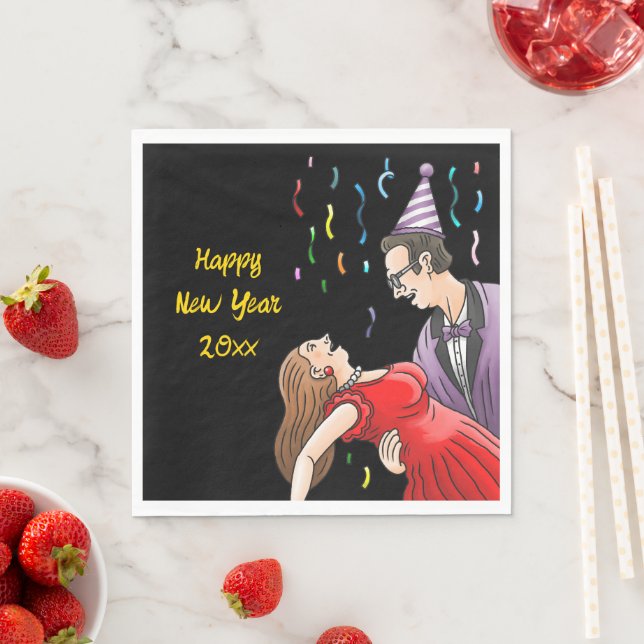 Servilleta De Papel New Year's Day Party  (In situ)