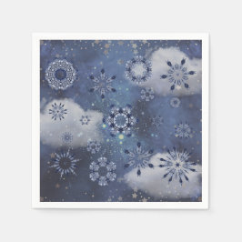 Servilleta De Papel Nieve azul