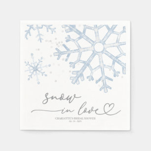 Servilleta De Papel Nieve En Amor Ducha De Novias
