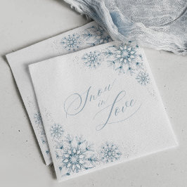 Servilleta De Papel Nieve en amor Ducha de novias