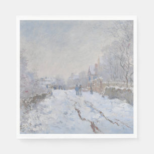Servilleta De Papel Nieve en Argenteuil (por Claude Monet)