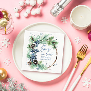 Servilleta De Papel Nieve enamorada corona de piñones para ducha de no