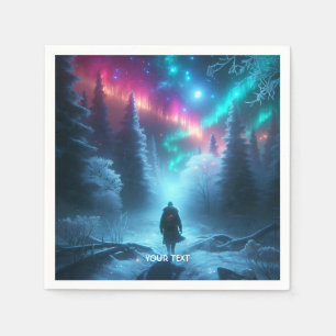 Servilleta De Papel Nieve por sendero invernal suave