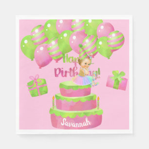 Servilleta De Papel Niña Ballerina Napkins