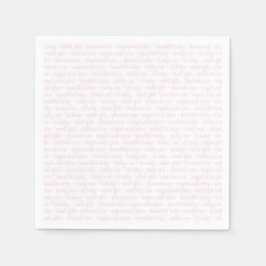 Servilleta De Papel Niña bebé rosa