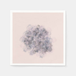 Servilleta De Papel Niña con color de agua rosa de Baby Shower celesti