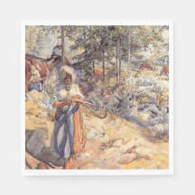 Niña en la pradera (niño con animales de granja)