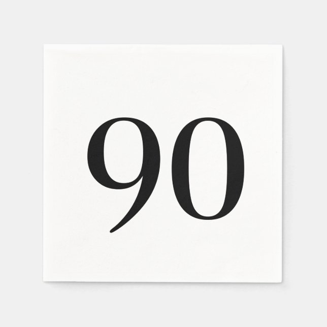 Servilleta De Papel Ninetieth Birthday Cocktail (Anverso)