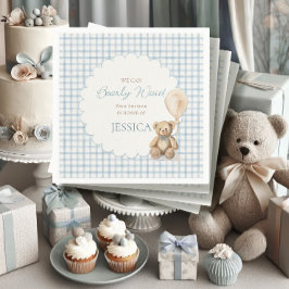 Servilleta De Papel Niño Apenas Podemos Esperar Oso de Peluche Baby Sh