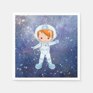 Servilleta De Papel Niño astronauta Espacio exterior