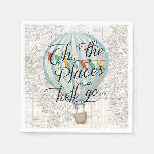 Servilleta De Papel Niño Baby Shower de globo aerostático