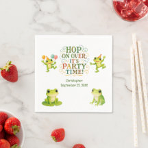 Niño Chica del partido de cumpleaños de rana Toddl