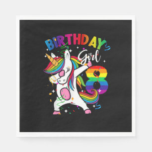 Servilleta De Papel Niño de 8 años regalo de cumpleaños Dabbing Unicor