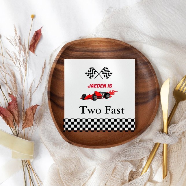 Servilleta De Papel Niño de carrera automovilística @nd cumpleaños (Subido por el creador)