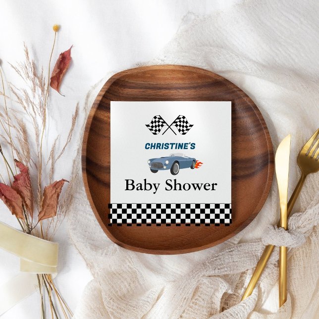 Servilleta De Papel Niño de carrera de auto fiesta de ducha bebé (Subido por el creador)