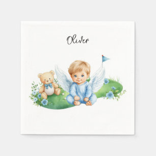 Servilleta De Papel Niño de golf en green de putting