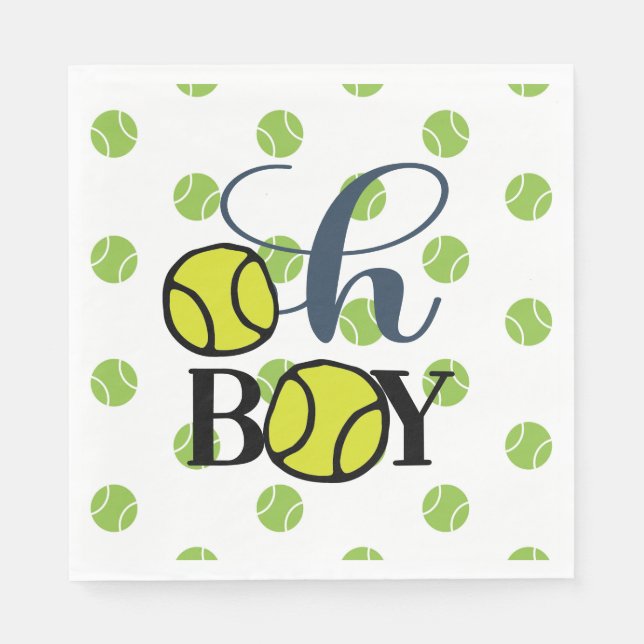 Servilleta De Papel Niño de tenis (Anverso)