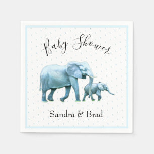Servilleta De Papel Niño lindo elefante azul elefante Baby Shower