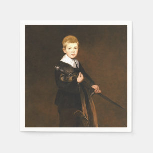 Servilleta De Papel Niño llevando una espada (por Edouard Manet)