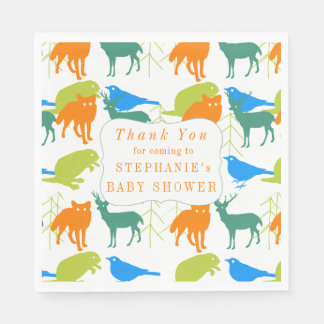 Servilleta De Papel Niño moderno de Woodland criaturas ducha