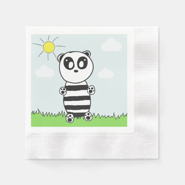 Servilleta De Papel Niño Panda (Anverso)