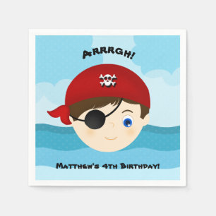 Servilleta De Papel Niño Pirata