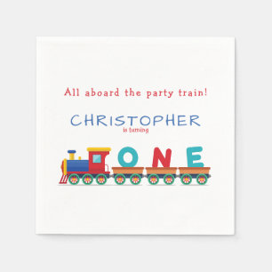 Servilleta De Papel Niño Primer tren de cumpleaños Chugga Chugga Cho