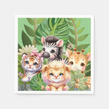 Niño Salvaje Animales Kawaii de la Jungla