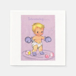 Servilleta De Papel Niño Vintage