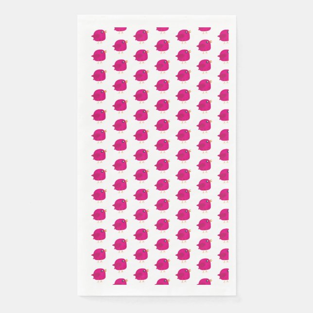 Servilleta De Papel Niños adorables pájaros (Anverso)