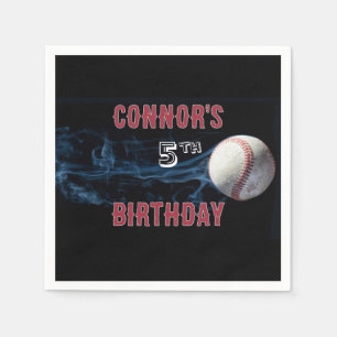 Servilleta De Papel Niños Béisbol Napkins de cumpleaños