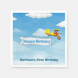 Servilleta De Papel Niños Cute Travel Airplane Niños Personalizado de 