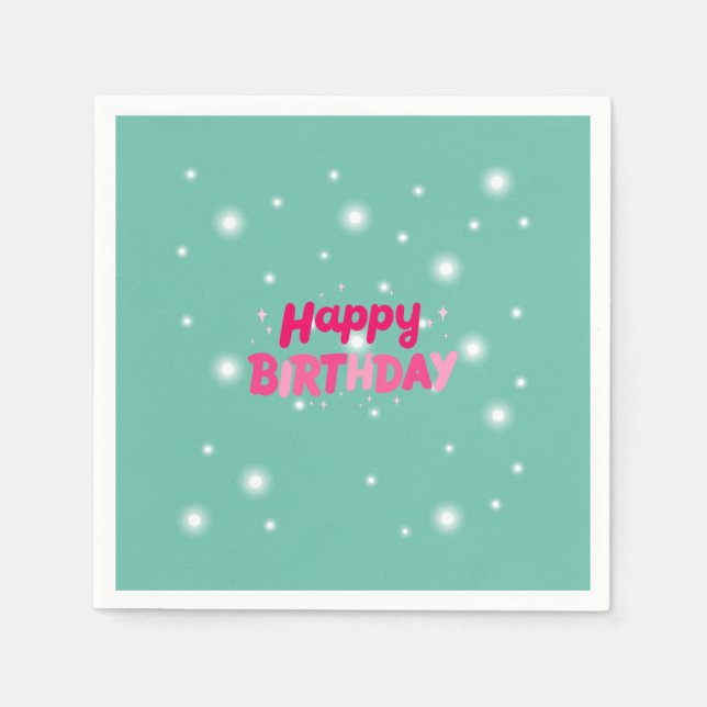 Servilleta De Papel Niños de cumpleaños (Anverso)